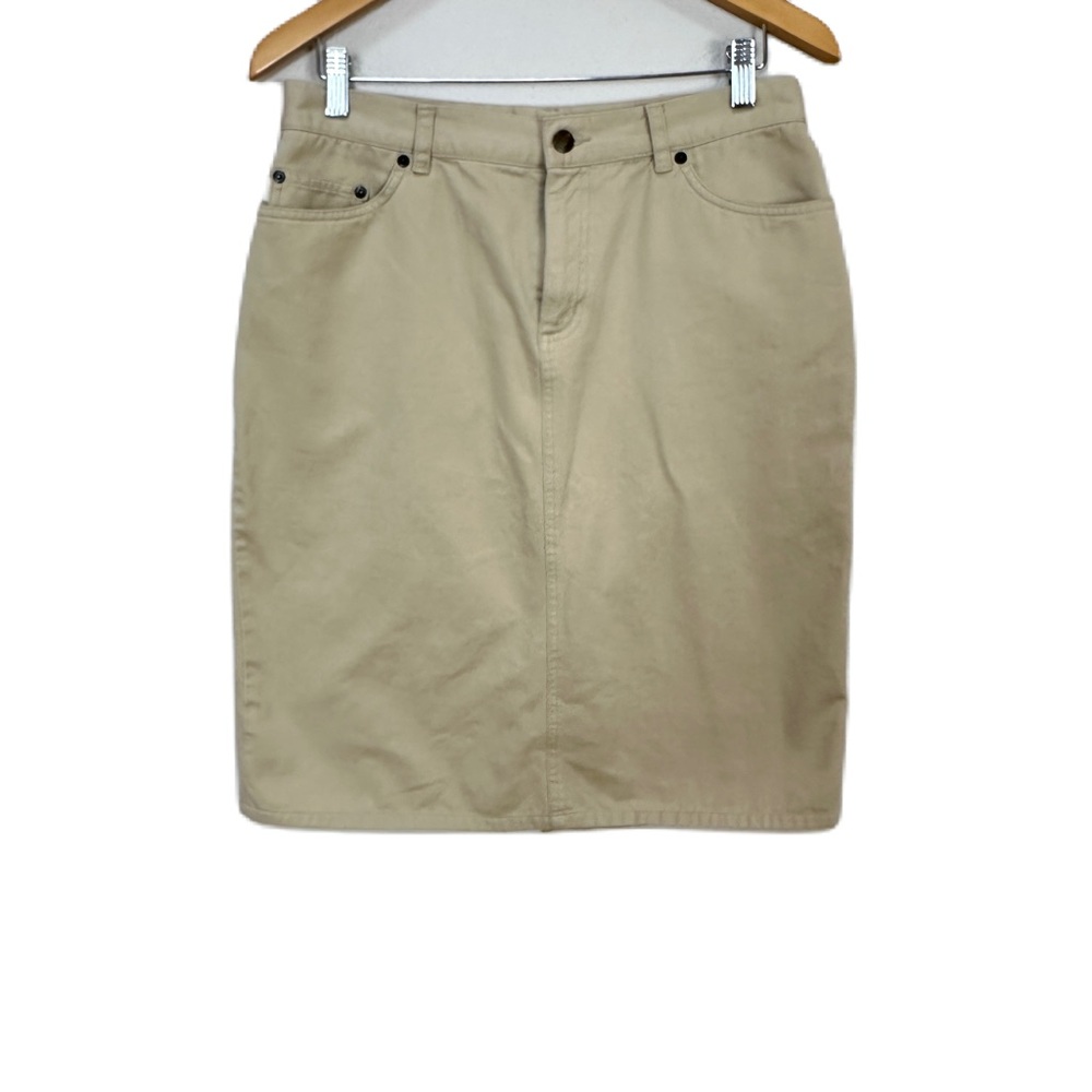 Lauren Jeans Ralph Lauren Khaki Pencil Skirt Cotton Women’s Sz 10